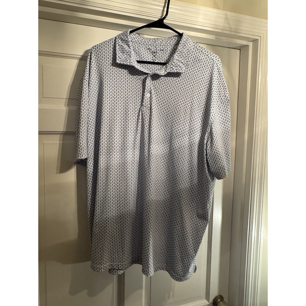 Turtleson Men's Short Sleeve Golf Polo Toucan All over Print Size 2XL